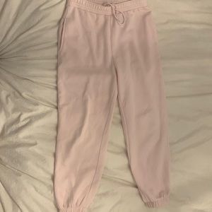 Pink sweatpants